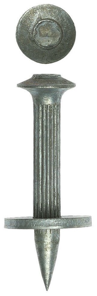 Дюбель гвоздевой оцинкованный ЗУБР, с насаженной шайбой, 30 х 3.7 мм (3063-37-30) 15 шт15 шт