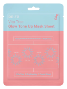 DR. F5 Маска витализирующая для выравнивания тона и сияния - Vita tree glow tone up mask sheet, 23мл