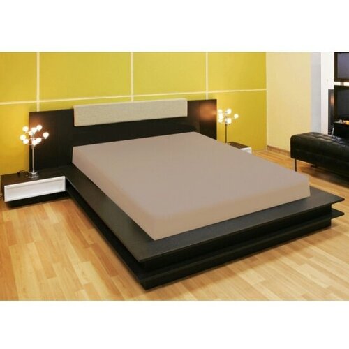 Простынь на резинке Amore Mio DK 160*200*20, кофейный