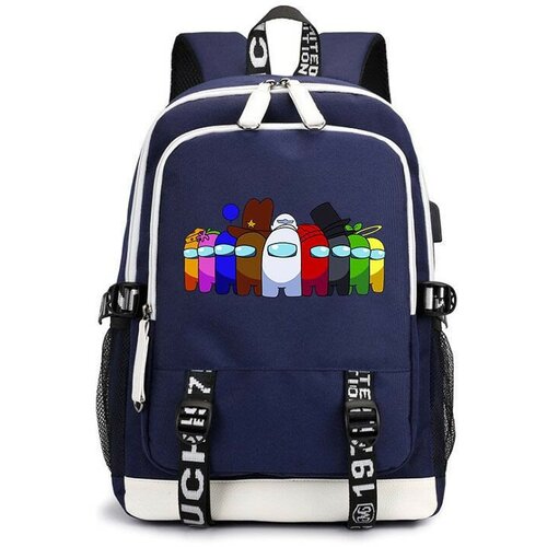 фото Рюкзак амонг ас (among us) синий с usb-портом №4 noname