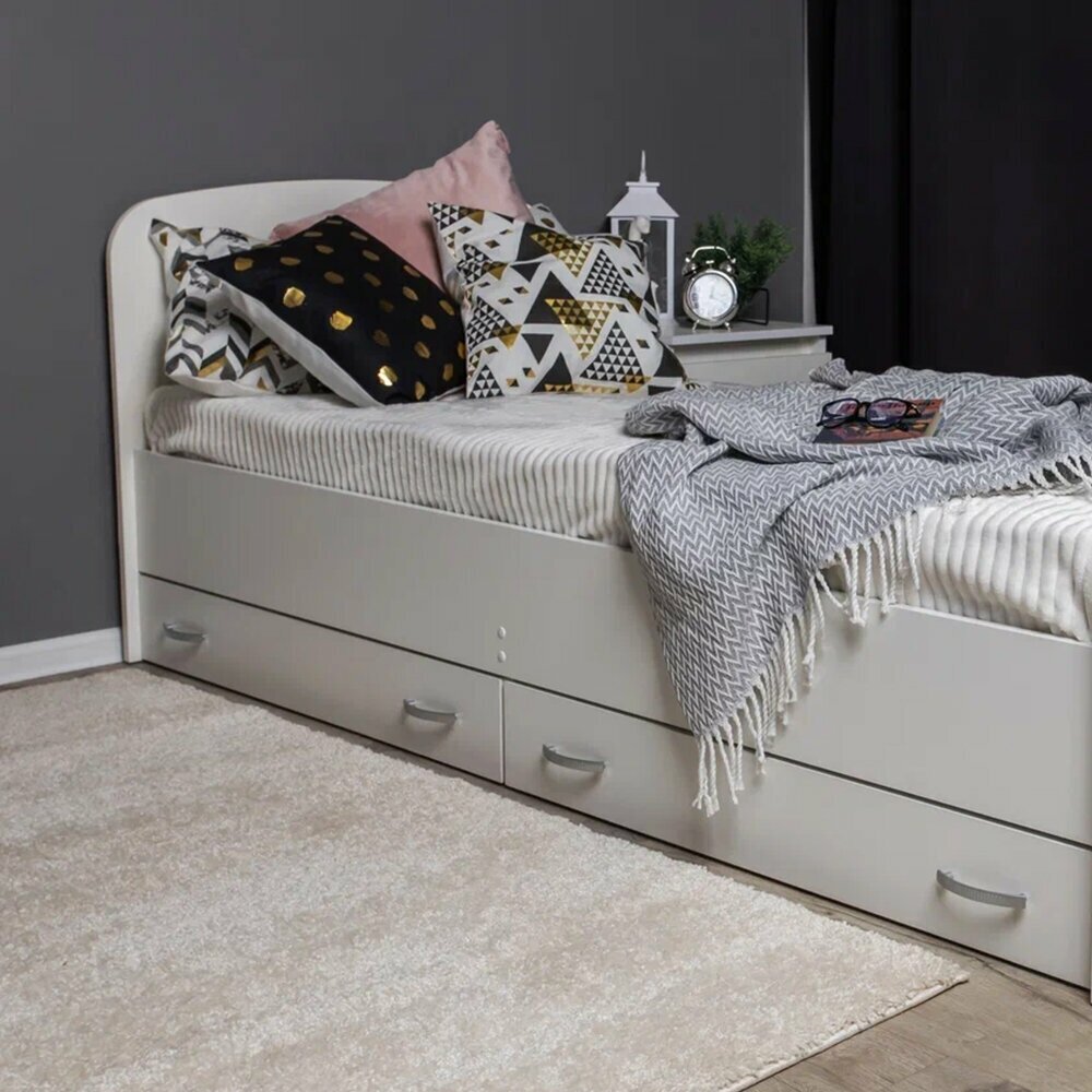 фото Кровать детская Виктория Kids односпальная с ящиками 80х190 см