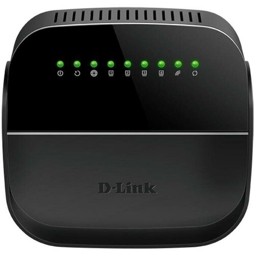 wi fi роутер d link dsl 2740u ra v2a черный Wi-Fi маршрутизатор (роутер) D-Link (DSL-2740U)