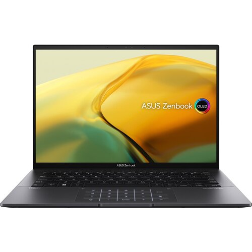 Ноутбук ASUS Zenbook 14 UM3402YA-KP660 (90NB0W95-M014W0), 14, IPS, AMD Ryzen 7 7730U 2ГГц, 8-ядерный, 16ГБ LPDDR4, AMD Radeon , без операц