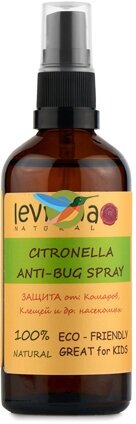 Спрей Levrana от комаров и насекомых Citronella Anti-Bug Spray 100 мл