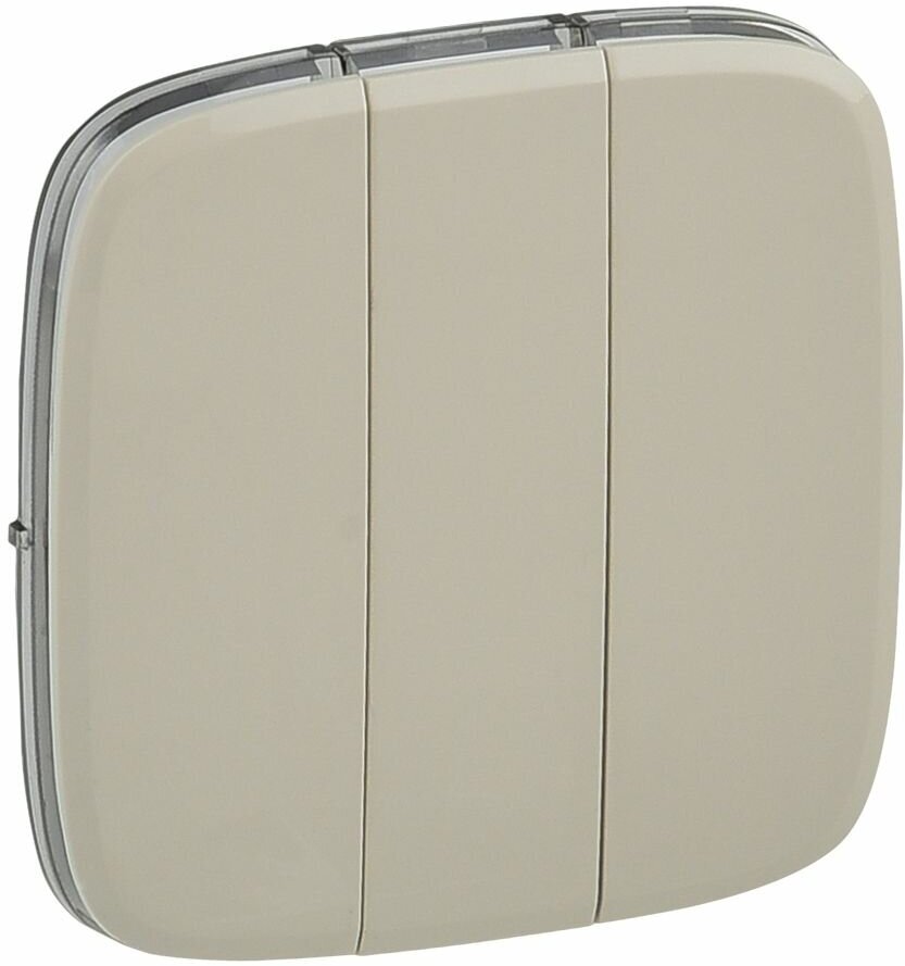 Legrand 755036 Valena ALLURE. Лицевая панель выключателя 3х клавишного-Слоновая кость