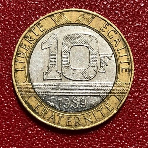 Монета Франция 10 Франков 1989 год #1-11 монета франция 10 сантимов 1989 год 1 11