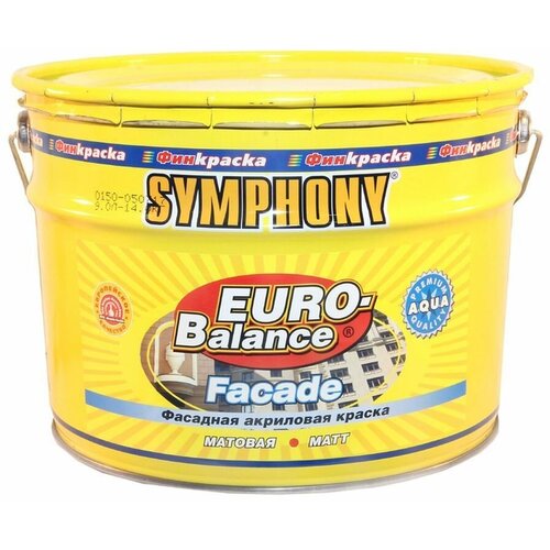 Symphony краска фасадная водоэмульсионная euro-balance facade aqua 2.7л