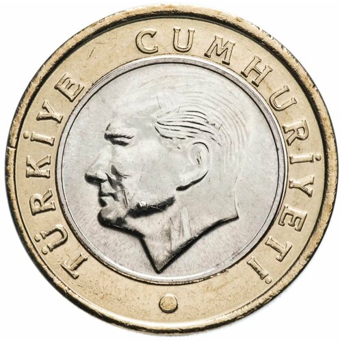 Монета 1 лира. Турция, 2020 г. в. Состояние UNC (из мешка)