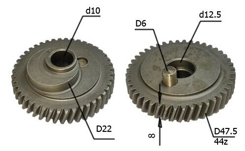 Шестерня лобзика Sturm, Stern, Omax JS-100BL, 100A (d-48х10 мм)