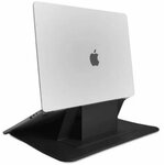 Чехол-подставка для ноутбука WiWU Skin Pro Portable Stand Sleeve для MacBook Pro 16.2 дюйма (кожаный) - Черный - изображение