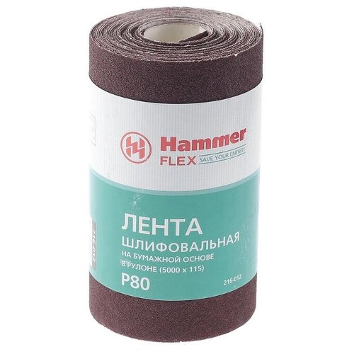 Hammer 216-012 Лента шлифовальная в рулоне, 1 шт. hammer 216 011 лента шлифовальная в рулоне