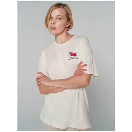 фото Футболка твое 82647 цвет: светло-бежевый s