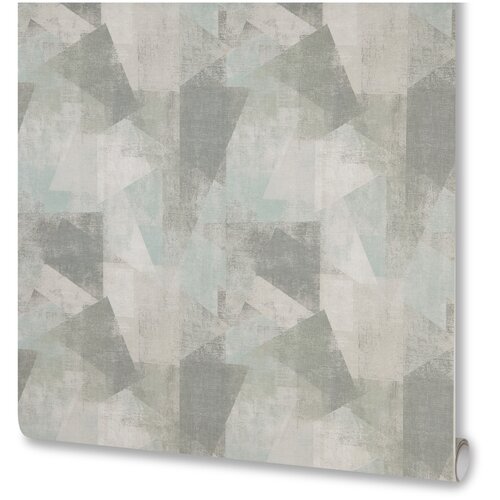 Обои флизелиновые Grandecolife Triangles зеленые 106 м R104115 3859₽