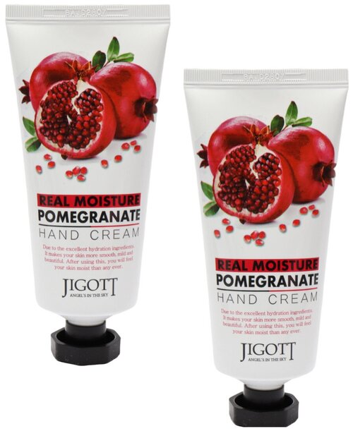 JIGOTT Набор увлажняющих кремов для рук с экстрактом граната Real Moisture Pomegranate Hand Cream 2*100 мл.