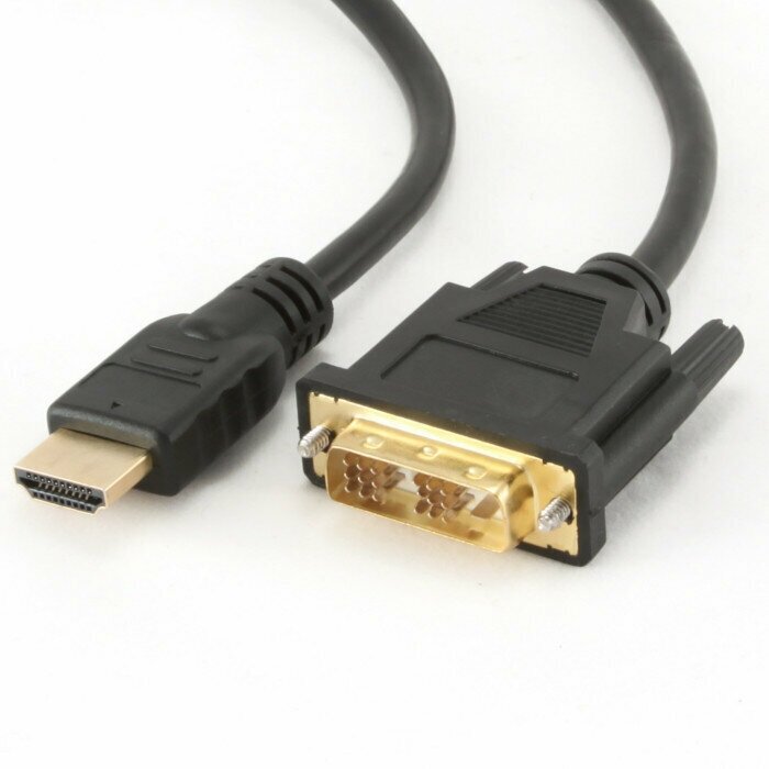 Аксессуар Gembird Cablexpert HDMI-DVI 19M/19M 1.8m Single Link Black CC-HDMI-DVI-6