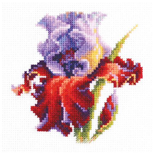 фото Набор для вышивания "чудесная игла" 150-011 "ирис" 11х11 см