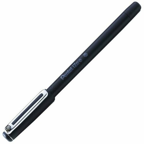 Ручка шариковая Pentel iZee, синий матовый корпус, металлический клип, узел 0.7 мм, чернила черные , 12 шт.