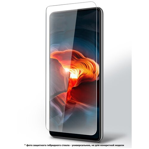 Защитное стекло на Samsung Galaxy A32/ M32/ A22/ M22 на Экран (гибридное=пленка+стекловолокно) прозрачное тонкое Hybrid Glass, Miuko защитное стекло на vivo v17 neo виво в17 нео на экран гибридное пленка стекловолокно прозрачное тонкое hybrid glass miuko