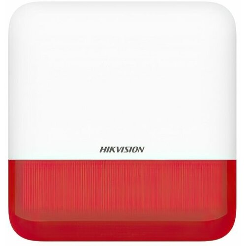 беспроводная сирена hikvision ds ps1 ii we red Сирена Hikvision DS-PS1-E-WE(Red Indicator) белый, 1 шт.