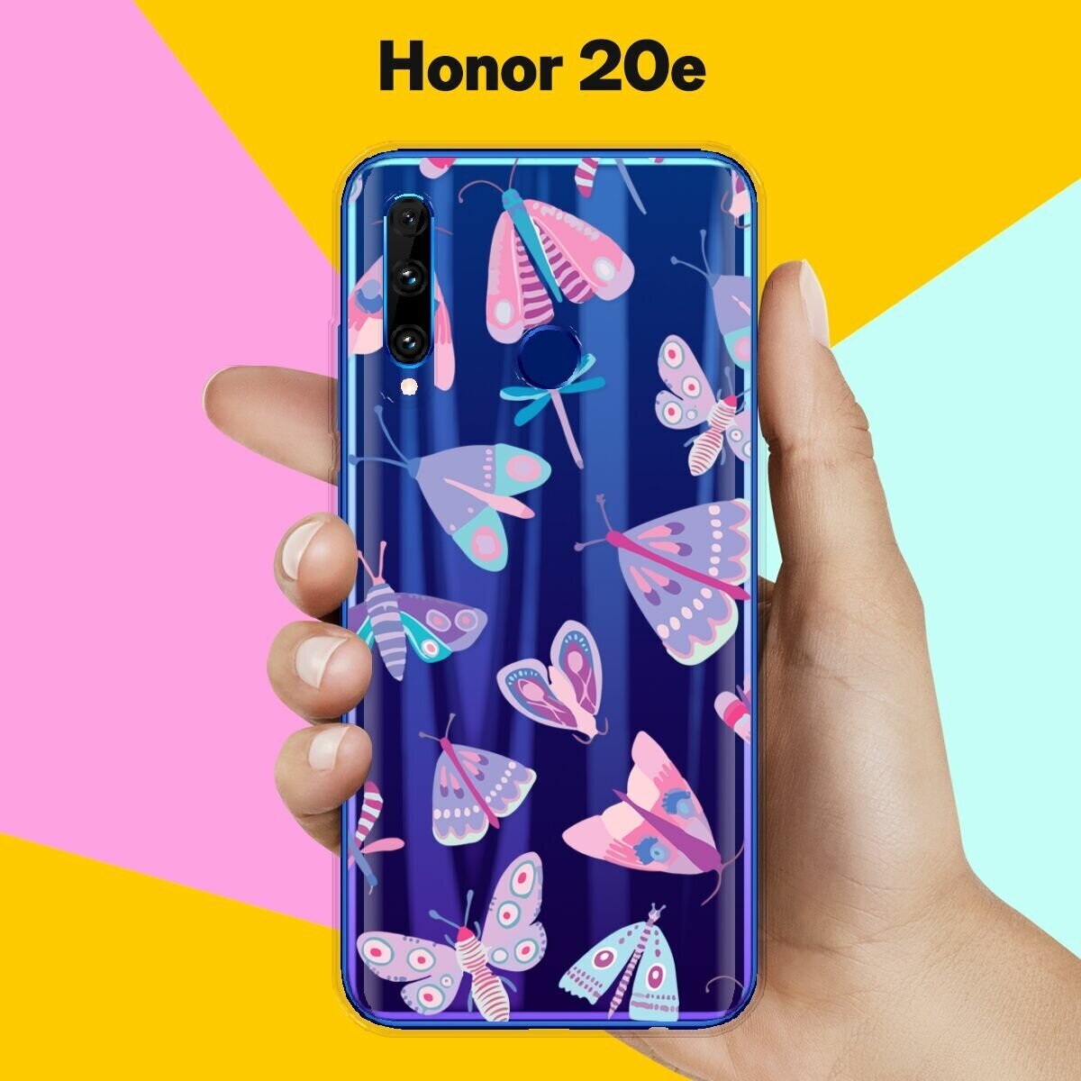 Силиконовый чехол на Honor 20e Насекомые / для Хонор 20Е