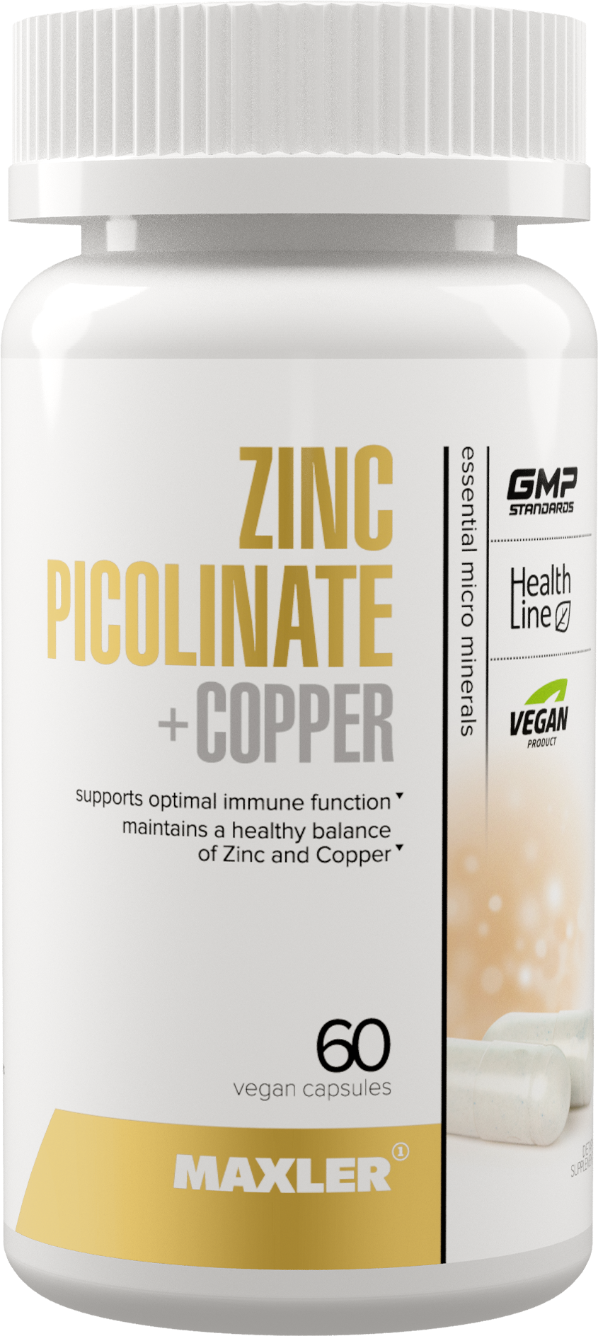 MAXLER Zinc Picolinate + Copper капс., 101 г, 60 шт.