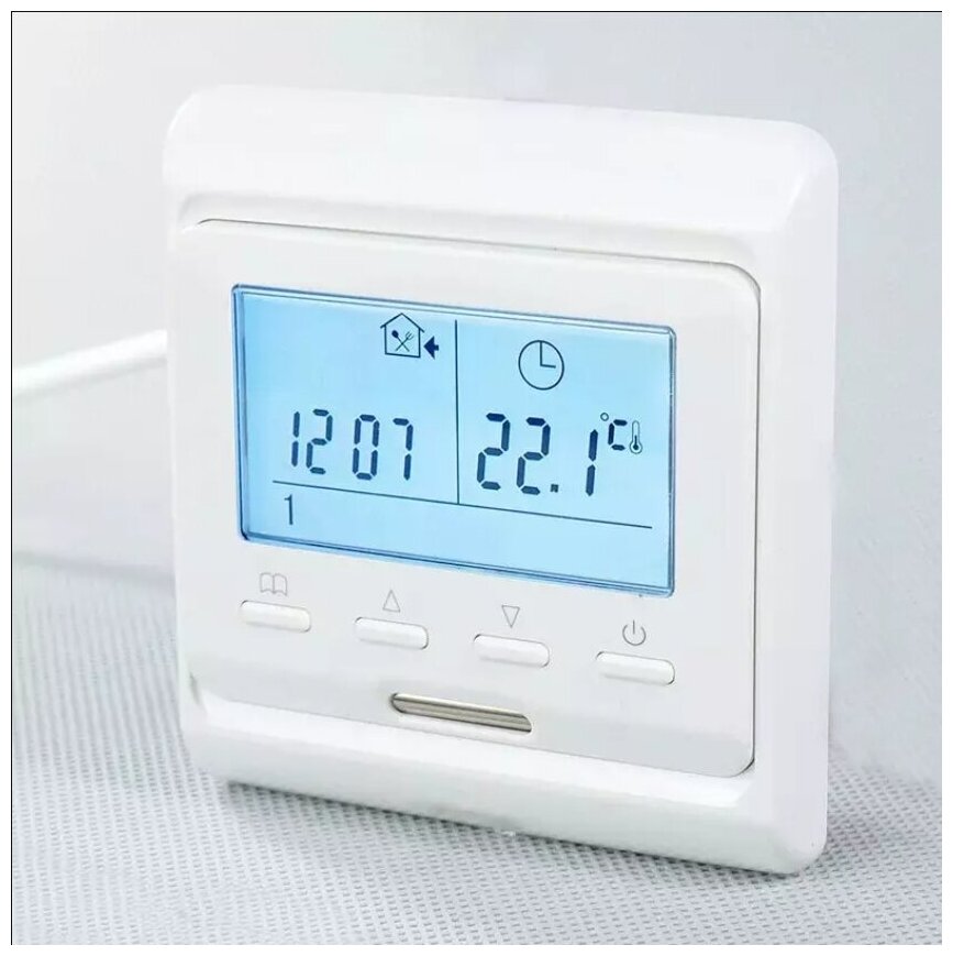 Терморегулятор для теплого пола FUJIHOME FH-700 программируемый цвет: белый