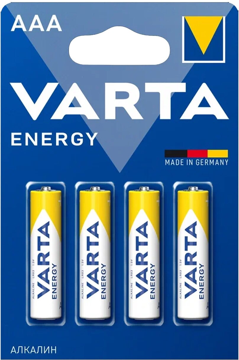 Батарейка VARTA ENERGY AAA, в упаковке: 4 шт.