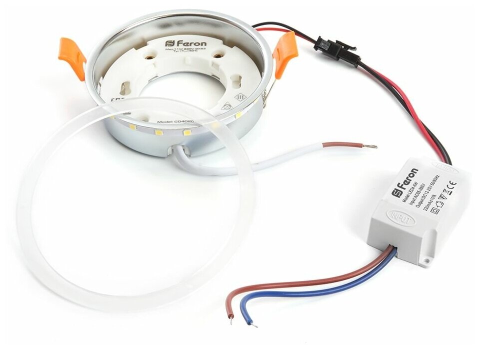 Кольцо с диодами для замены светильников с подсветкой, 4W 20LED SMD2835 4000K GX53, LB-4020, 29846