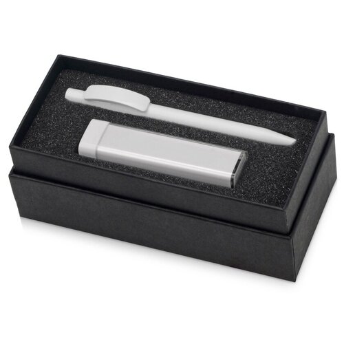 Подарочный набор White top с ручкой и зарядным устройством белый 1130₽