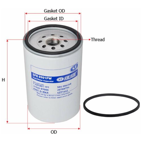 Фильтр топливный sure filter арт. sfr0901fw - Sure filter арт. SFR0901FW