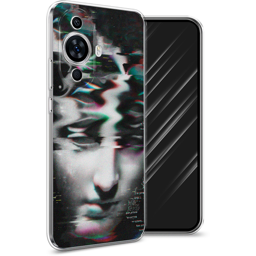 Силиконовый чехол на Huawei Nova 11/12S / Хуавей Нова 11/12S Glitch Art силиконовый чехол на huawei nova 11 12s хуавей нова 11 12s кот гора прозрачный