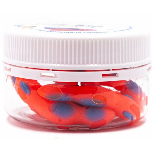 Силиконовая приманка NyaskiClub горох Светонакопитель 45 мм 22 гр СЫР Сине-Розовый 8 шт 725₽