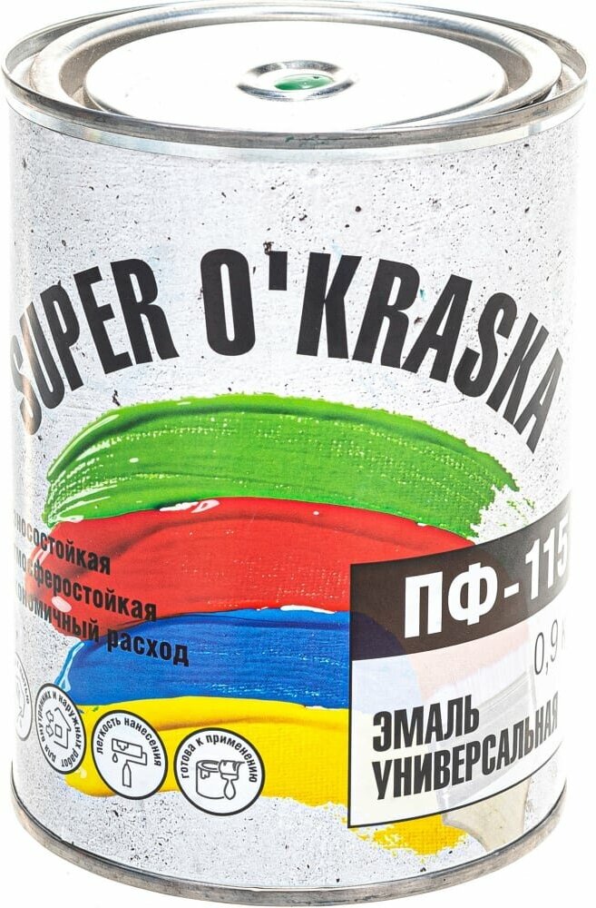 Эмаль super maler Зеленый 09кг