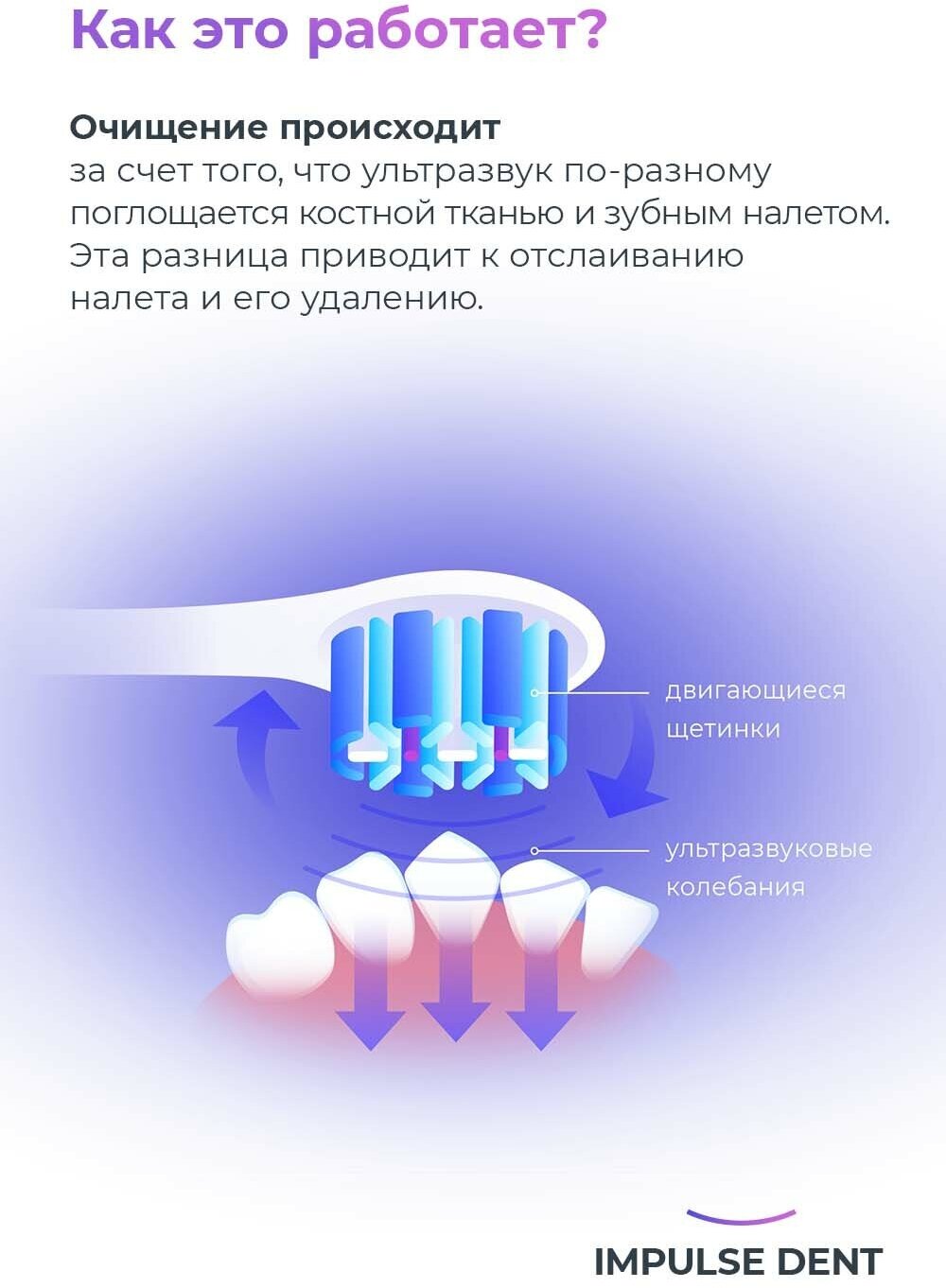 Электрическая зубная щетка Impulse Dent