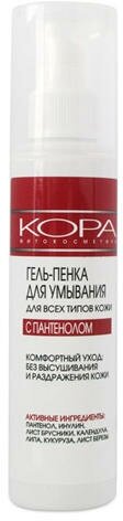 KORA PHITOCOSMETICS Гель-пенка для умывания для всех типов кожи с пантенолом 150 мл