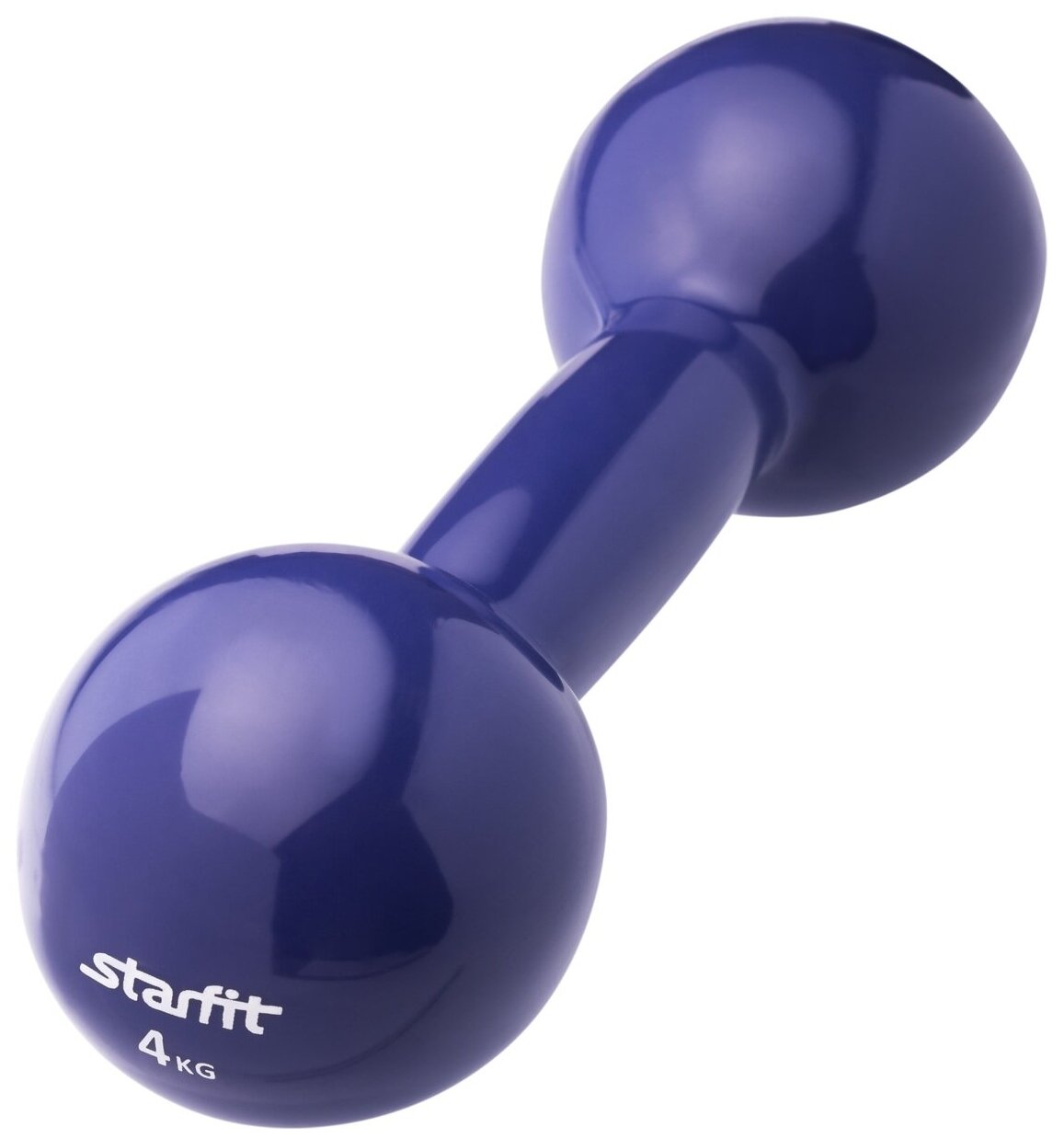 Гантель виниловая STARFIT DB-102 4 кг, темно-синяя (1 шт.)