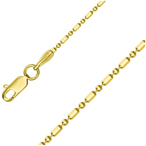 Цепь из желтого золота плетения Шарик + бочка с алмазной гранью НЦ15-089 КРАСЦВЕТМЕТ