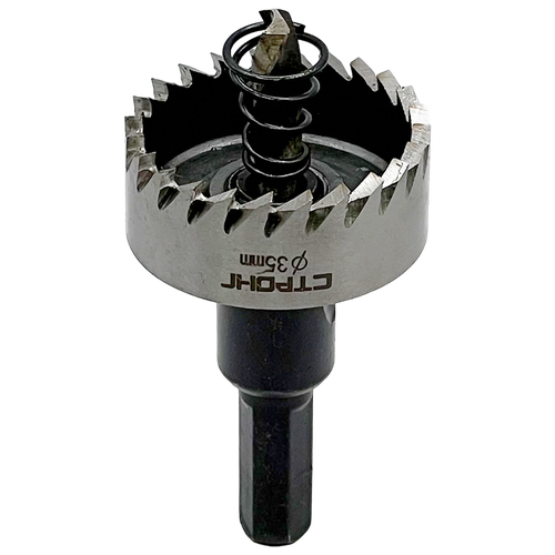 Коронка по металлу 35 мм кольцевая HSS STRONG СТК-06300035 коронка по металлу 16 мм кольцевая hss strong стк 06300016