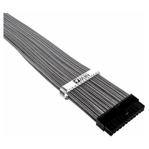 Комплект кабелей-удлинителей для БП 1STPLAYER GUN-001 / 1x24pin ATX, 2xP8(4+4)pin EPS, 2xP8(6+2)pin PCI-E / premium nylon / 350mm / GUNMETAL GRAY