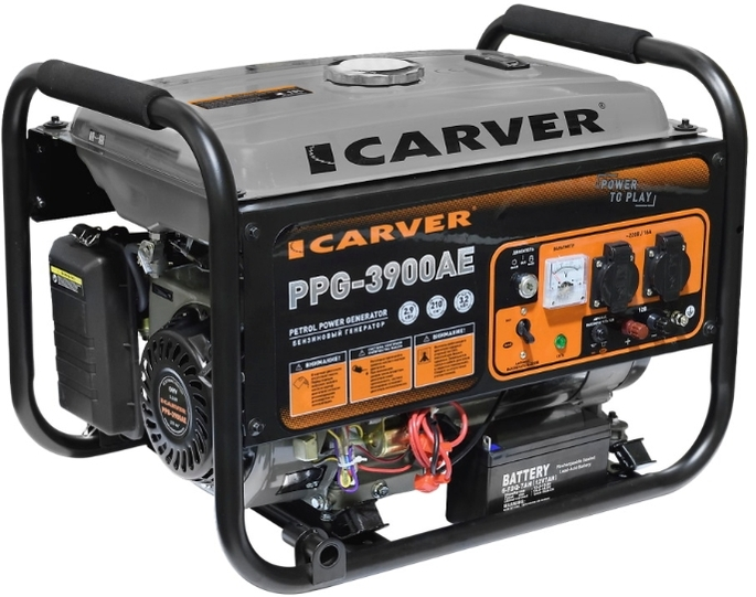 Бензиновый генератор CARVER PPG-3900АE 01.020.00021