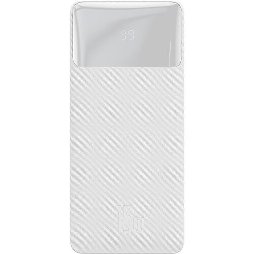 Внешний аккумулятор Baseus Bipow Digital Display Power bank 30000mAh 15W White (PPDML-K02) портативный аккумулятор baseus bipow digital display power bank 10000mah 15w черный упаковка коробка