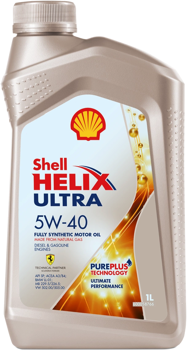 Синтетическое моторное масло SHELL Helix Ultra 5W-40 SP