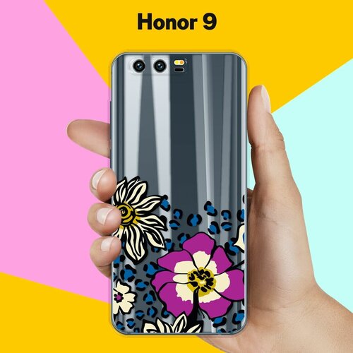 Силиконовый чехол на Honor 9 Цветы / для Хонор 9