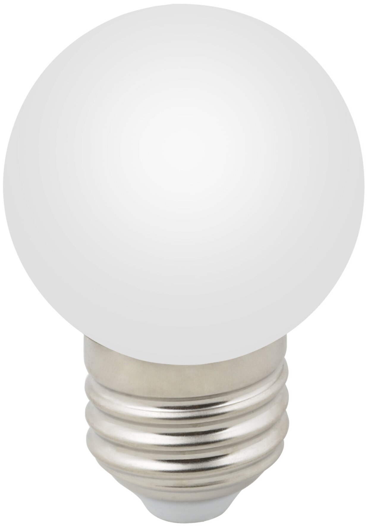 Лампа светодиодная 1 Вт E27 G45 3000К 220В шар матовый Теплый белый LED-G45-1W/3000К/E27/FR/С UL-00006560 Volpe.