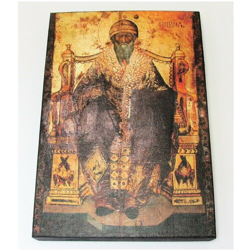 святой чудотворец святитель спиридон тримифунтский Икона Спиридон, размер иконы - 40x60