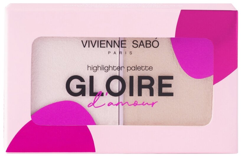 Vivienne Sabo Палетка хайлайтеров/Highlighter palette/Palette illuminatrice "Gloire d'amour" 01