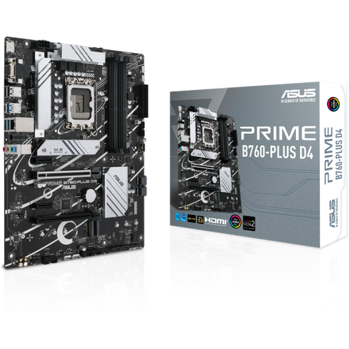 Материнская плата ASUS PRIME B760-PLUS D4, Socket1700, Intel B760, ATX