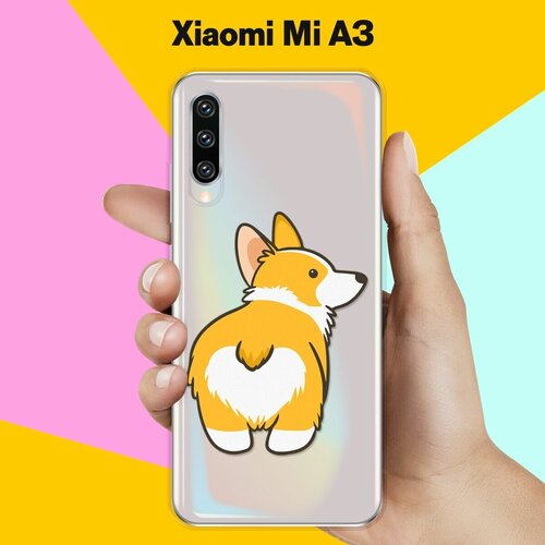 Силиконовый чехол Корги на Xiaomi Mi A3 матовый силиконовый чехол корги и корона на xiaomi mi a3 lite сяоми ми а3 лайт