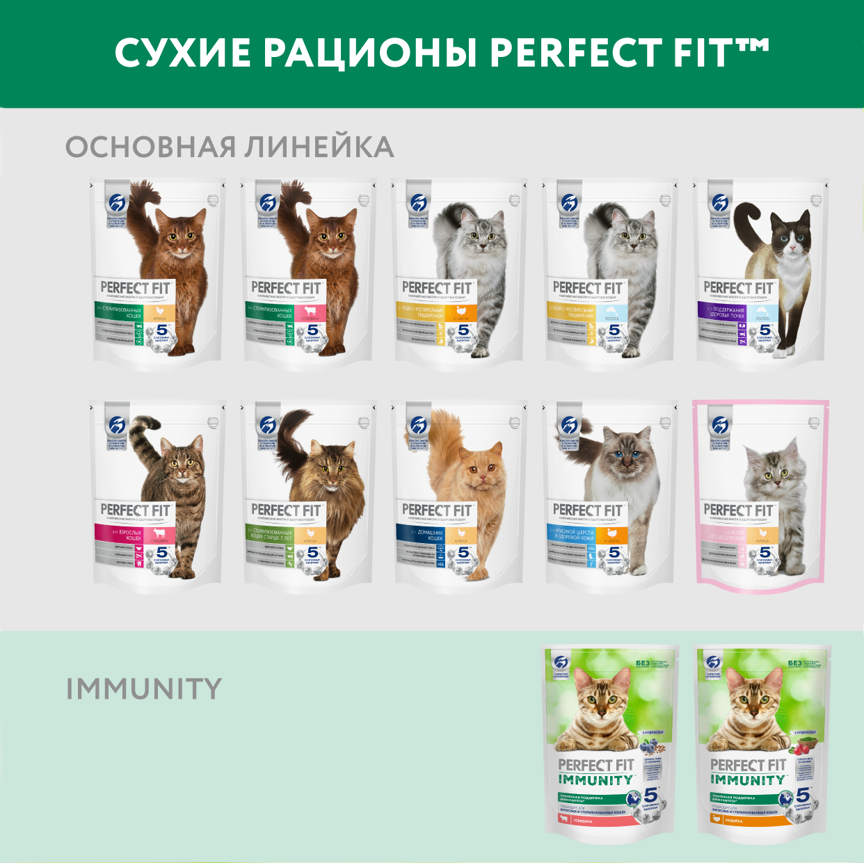 Perfect Fit Immunity корм для иммунитета кошек, говядина, семена льна, голубика, 5,5 кг. - фотография № 12