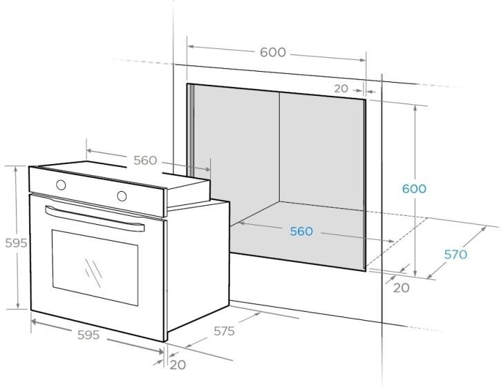 Электрический духовой шкаф Midea - фото №5